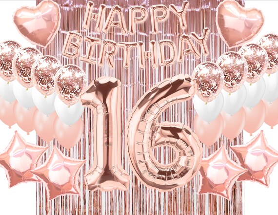 16th birthday party decoration 16th birthday party supplies | Etsy