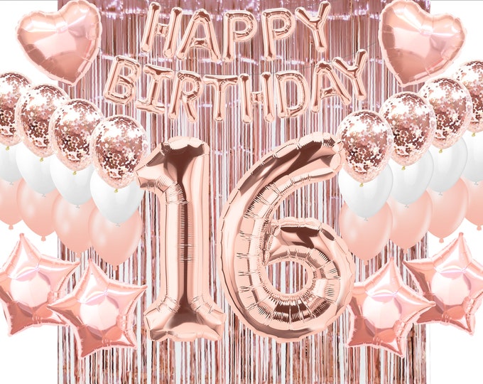 16th Birthday Party Decoration 16th Birthday Party Supplies - Etsy