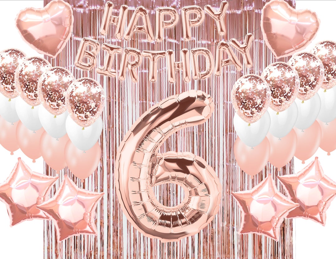 6th Birthday Party Decoration 6th Birthday Party Supplies Six Backdrop ...
