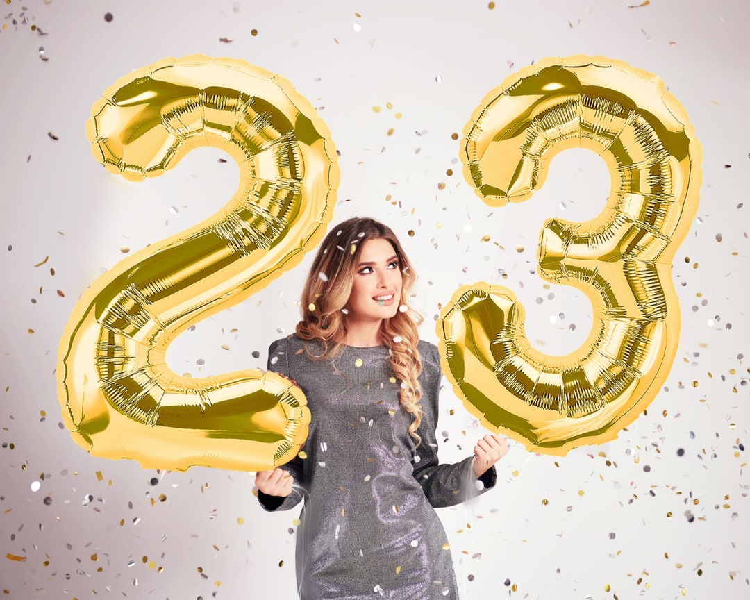 23 sale gold balloons
