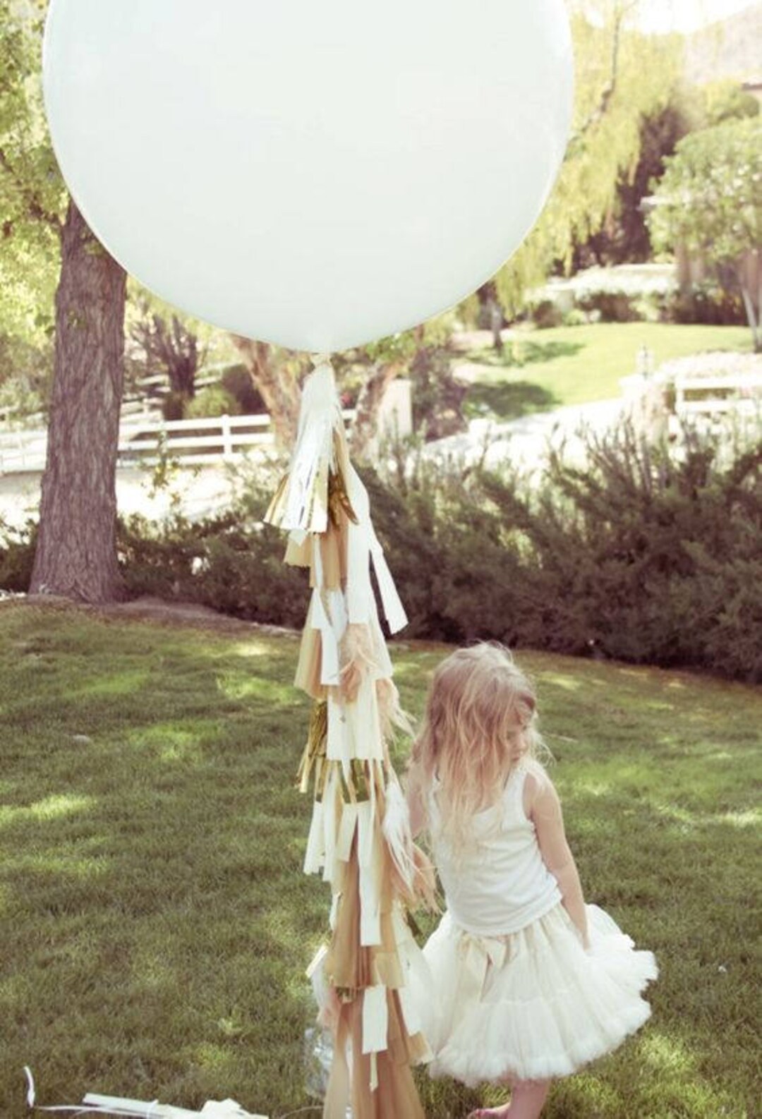 Giant White Tassel Balloon Birthday Tassel Balloon First Birthday Giant Balloon Etsy