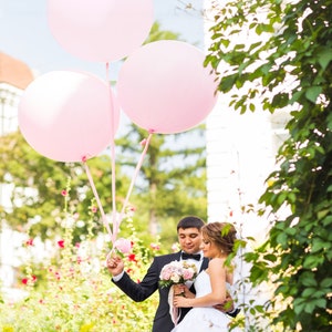 Giant Pink 36" Balloons Jumbo Round Pink Balloon Wedding Balloon Bridal Baby Shower