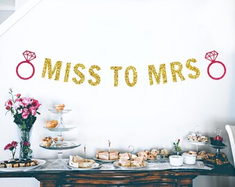 Miss to Mrs Banner - Etsy