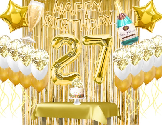 Pack anniversaire 27 ans Décoration Ballons pour fête 27 ans
