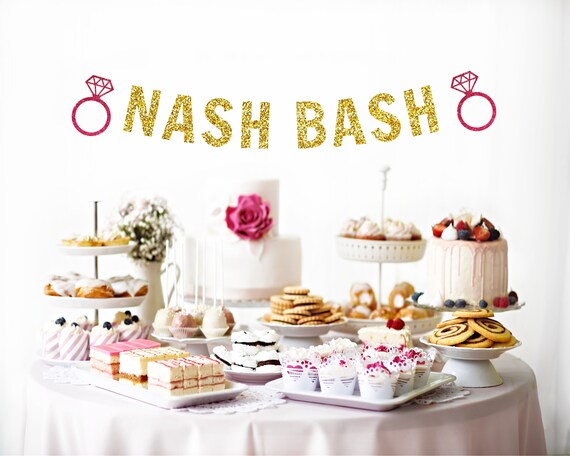 Nash Bash Banner Bachelorette Banner Gold Banner Diamond Etsy 日本