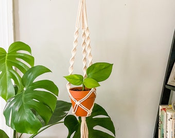 Macrame Plant Hanger, Boho Plant Hanger, Macrame Plant Holder, Hanging Pot Holder, Macrame Planter, Boho Decor