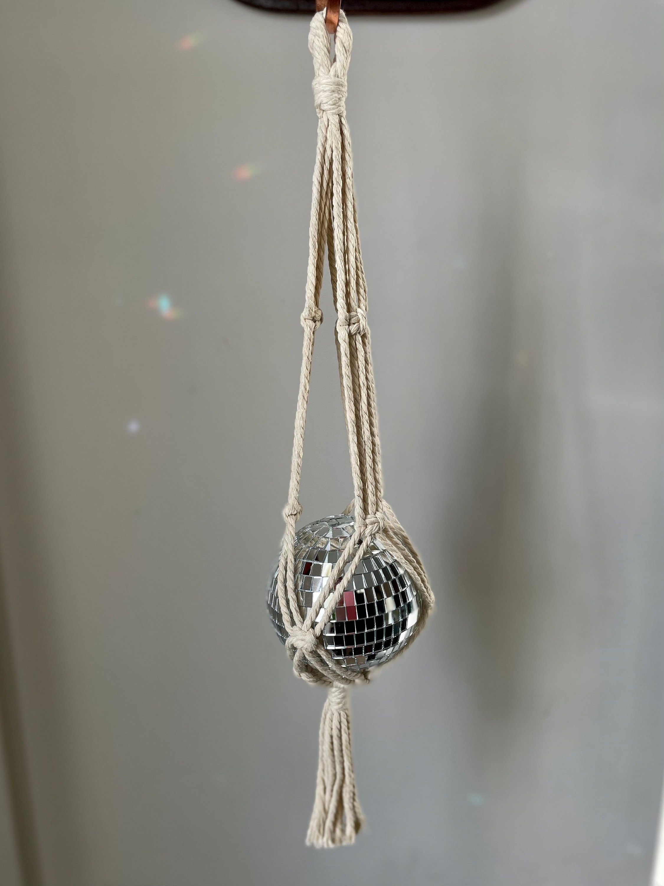 24" Red Disco Mirror Ball - Large Disco Ball With Hanging Swivel Ring