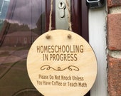 CUSTOMIZABLE Homeschool Distance Learning Front Porch Sign