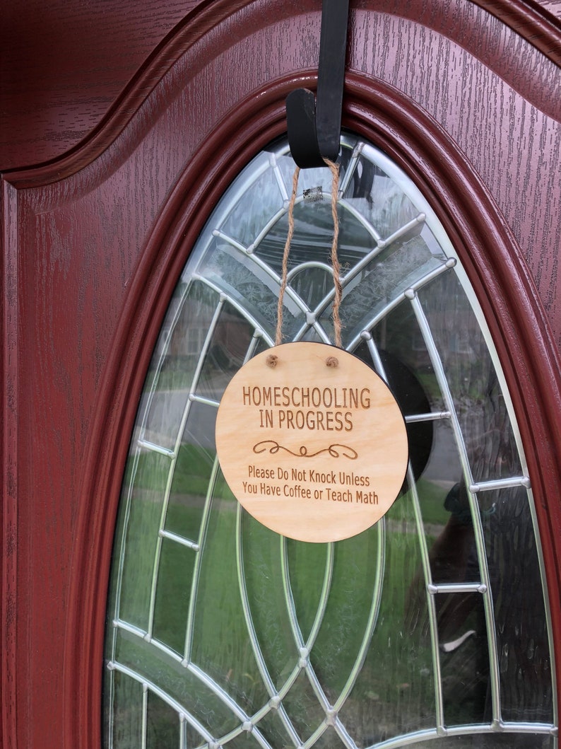 CUSTOMIZABLE Homeschool Distance Learning Front Porch Sign image 9