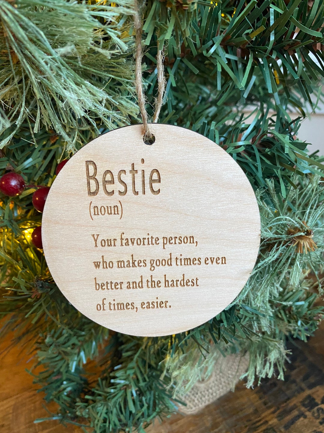 Definition Ornament for Best Friends Bestie Boss Neighbors Etsy