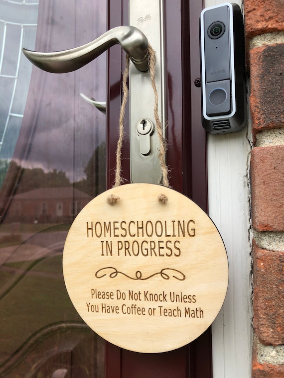 CUSTOMIZABLE Homeschool Distance Learning Front Porch Sign
