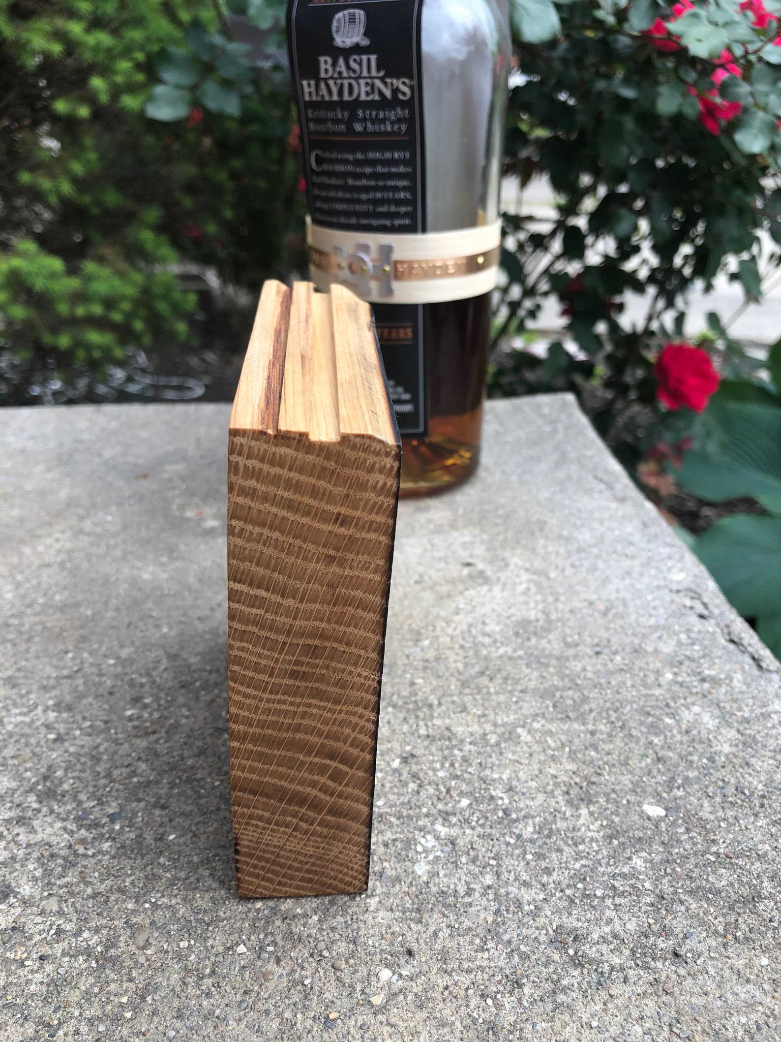 Wood Bourbon Barrel Coasters Etsy