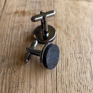 Reclaimed Bourbon Barrel Cuff Links: Kentucky Whiskey Gifts