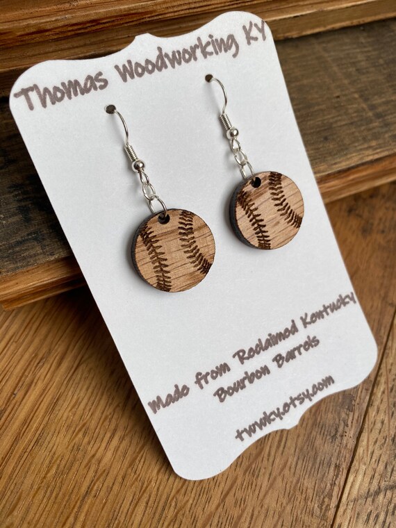 Etsy baseball earrings clearance