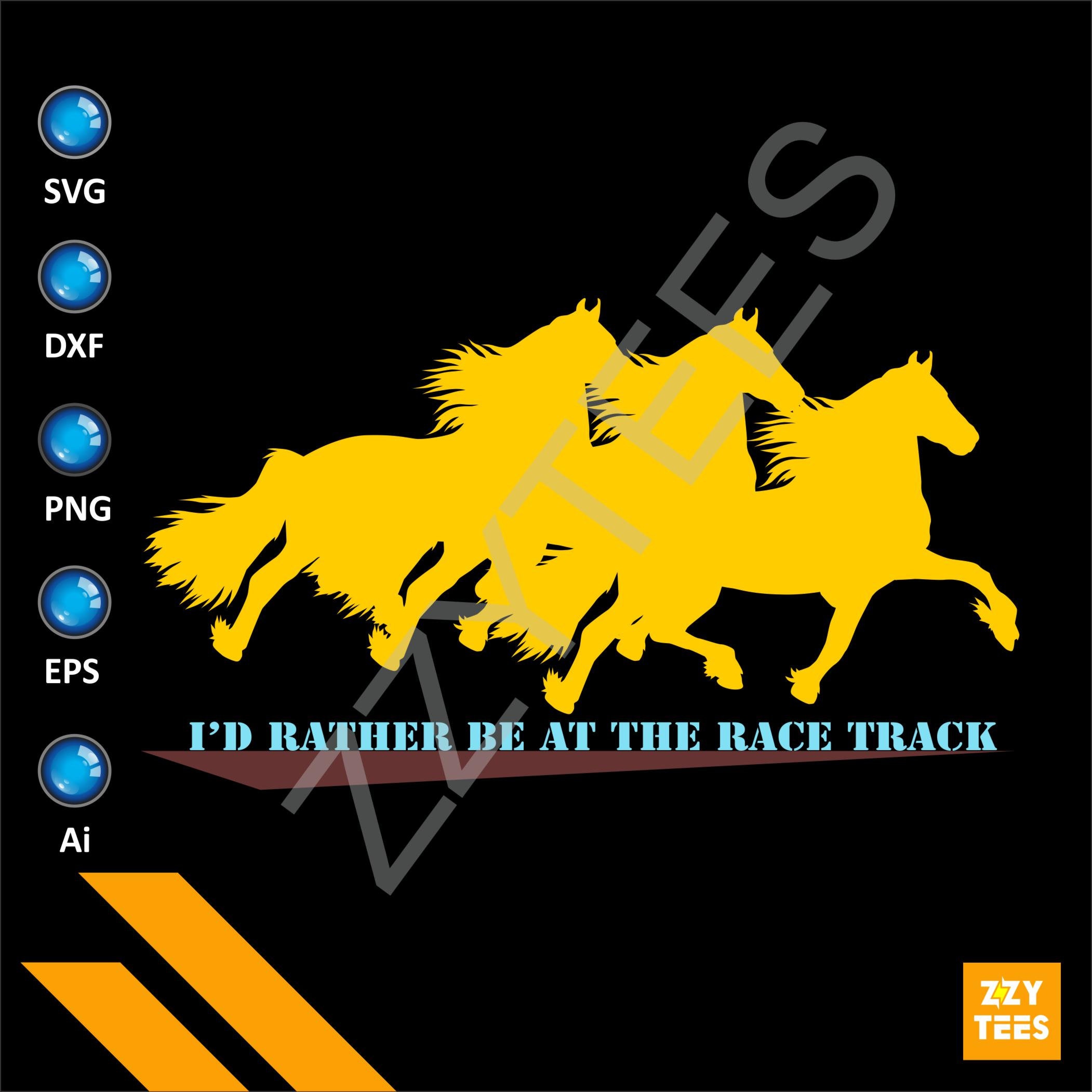Id Rather Be at the Race Track Etsy UK