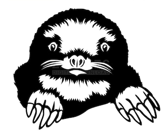 Otter Peeking Svg Dxf Png Ai Eps  (Digital Download)