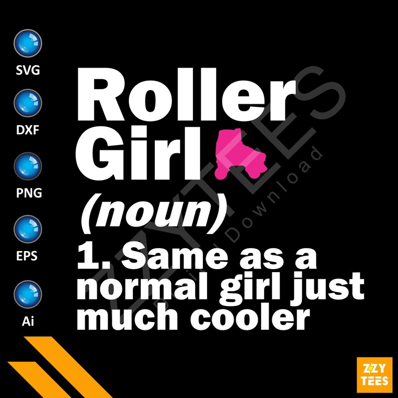 Funny Dictionary Noun Skater Roller Girl Svg Clipart Roller Etsy