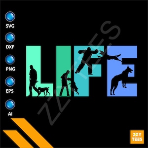 Devoted to Duty: K9 Life SVG PNG Design