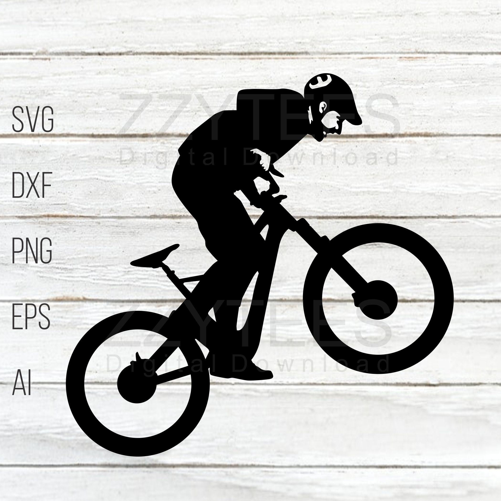 Chemicaliën Verdwijnen oneerlijk Mountain Bike Silhouette MTB Design Mountain Bike SVG - Etsy
