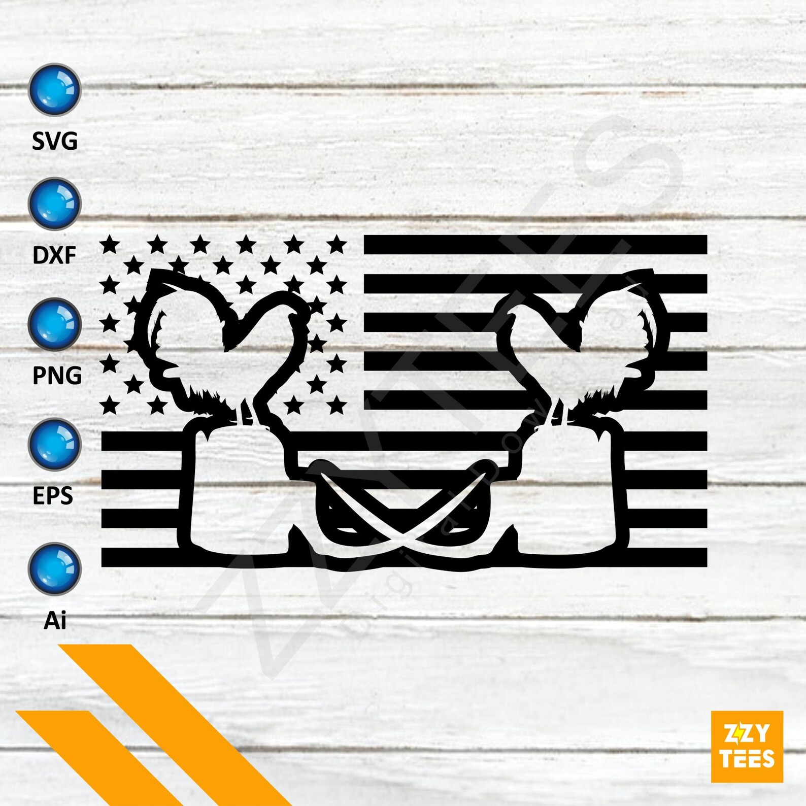 US Flag Cockfighting Gaffs Gamefowl Svg Gamefowl Svg Rooster Etsy