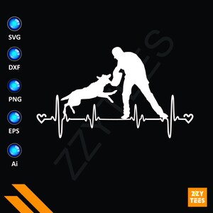 Amado compañero: K9 Heartbeat SVG PNG Design