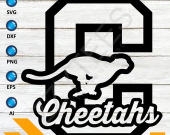 Letter Designs, Cheetahs Svg, Cutter File, Cheetah svg, Cheetahs Png, Cheetah Cut File, Cricut Svg Files, Team Spirit Svg Cheer Svg, Dxf