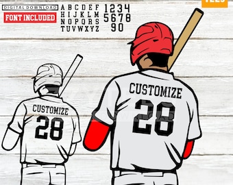 Dynamic Baseball Action' Layered SVG & PNG - Personalized Creativity at Your Fingertips - Instant Digital Download
