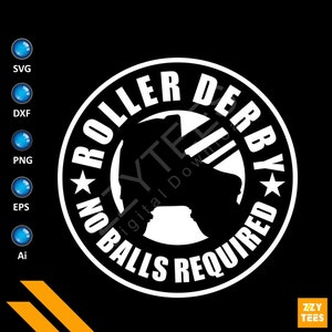 Funny Roller Derby Skates SVG Clipart: Cricut & Silhouette File (Digital Download)