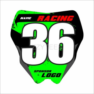 Motocross Racing Plate Design, svg, dxf, eps, png digital download