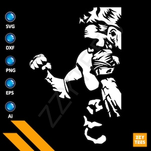 Cool Boxing Silhouette Men, Boxing SVG, Boxer Svg, Fighting Svg, Boxing Silhouette, Svg File , Boxing Vector, Boxing Cut File, Boxing Cricut