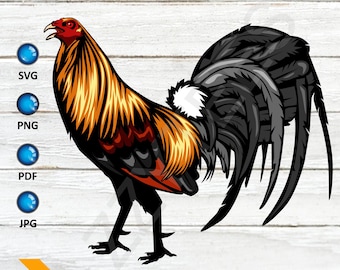 Rooster Vector Art: Chicken SVG, PNG, AI (Digital Download)