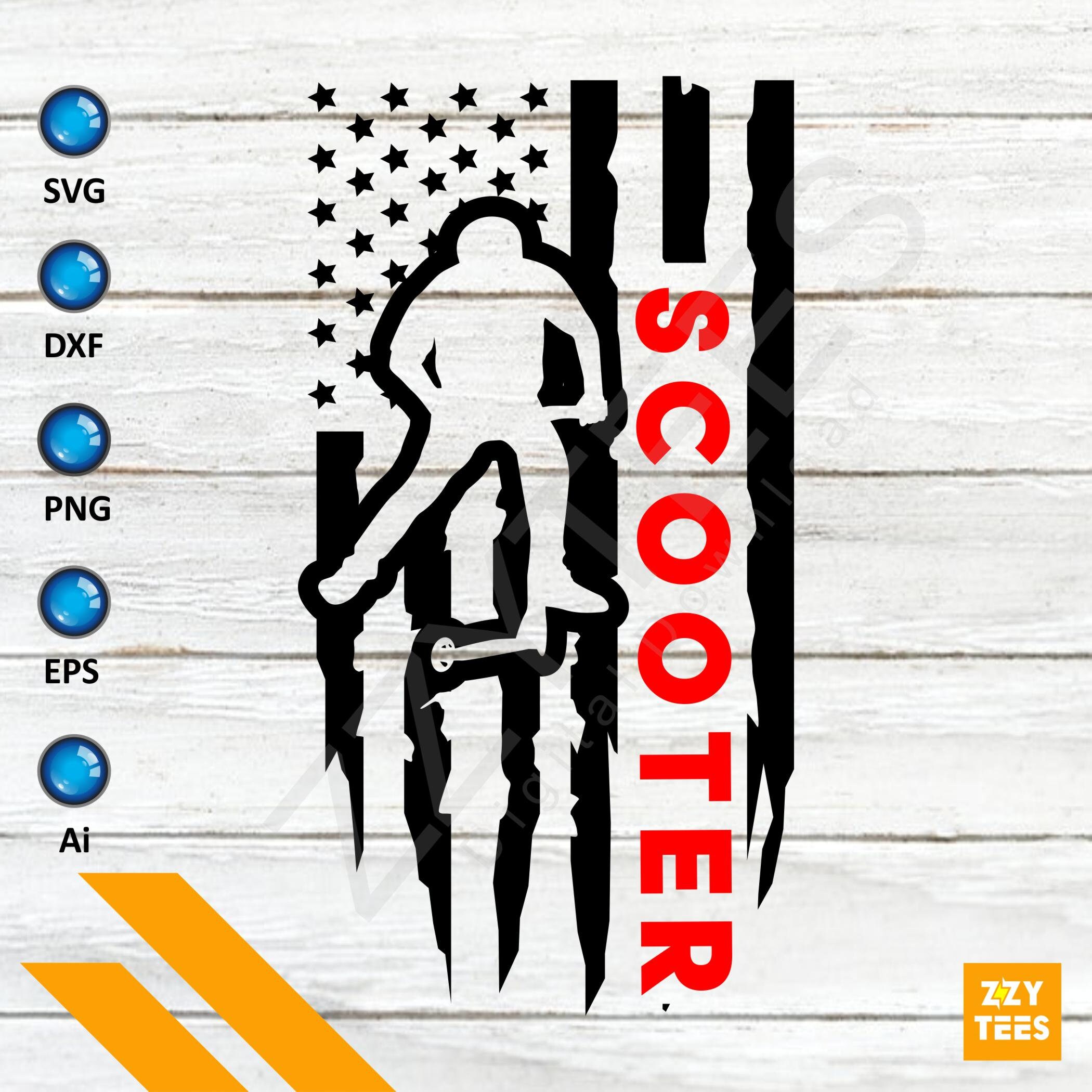 US Flag Scooter SVG US Flag Svg Scooters Electric Scooter Etsy Singapore