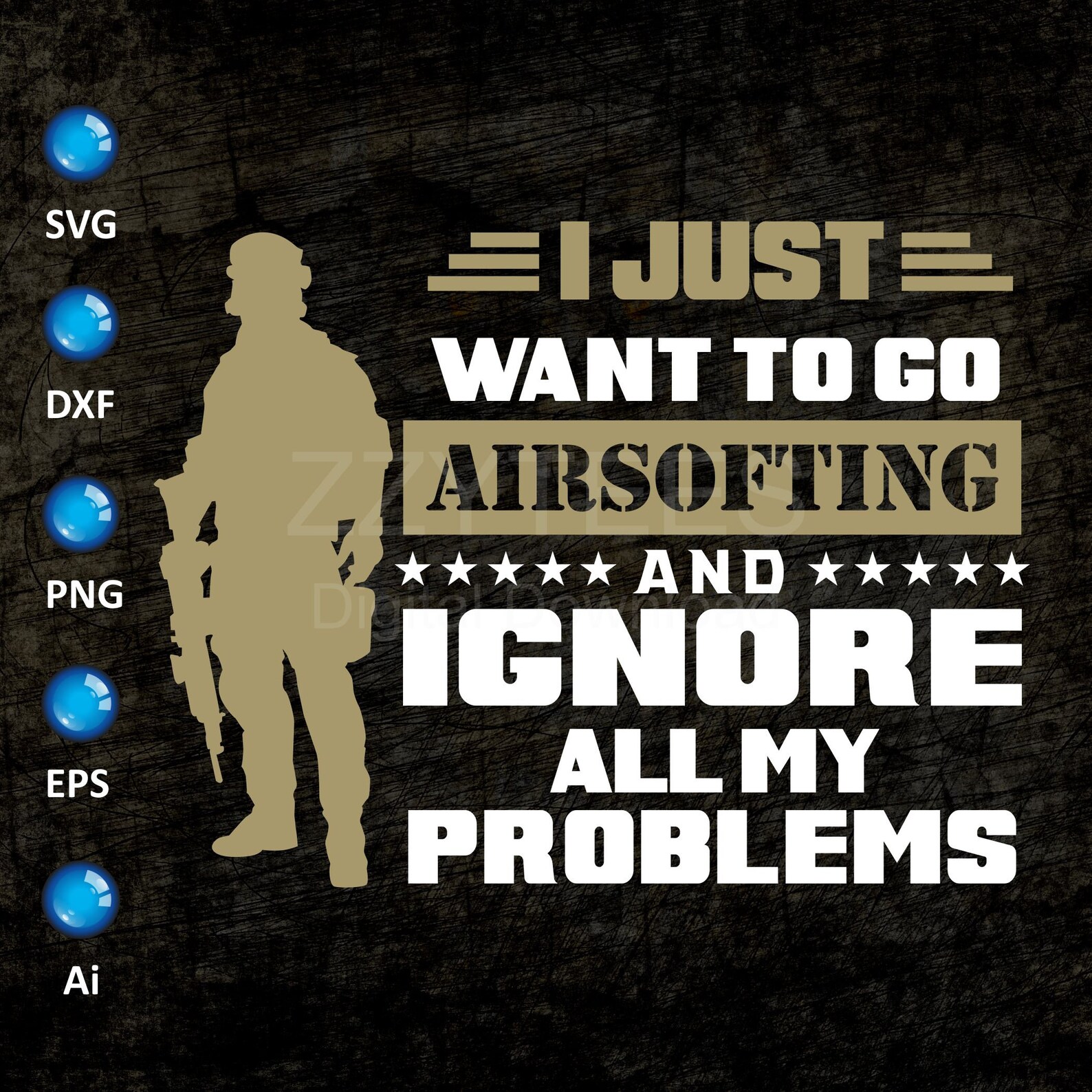 Hilarious Airsoft Quotes I Just Want to Go Airsofting Funny Etsy