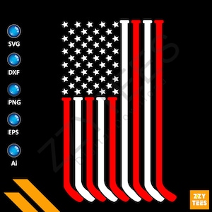 Ice Hockey US Flag Silhouette Svg, Hockey US Flag Svg  - Hockey Flag Svg, Hockey American Flag, Hockey Flag, US Flag Svg, Digital Download