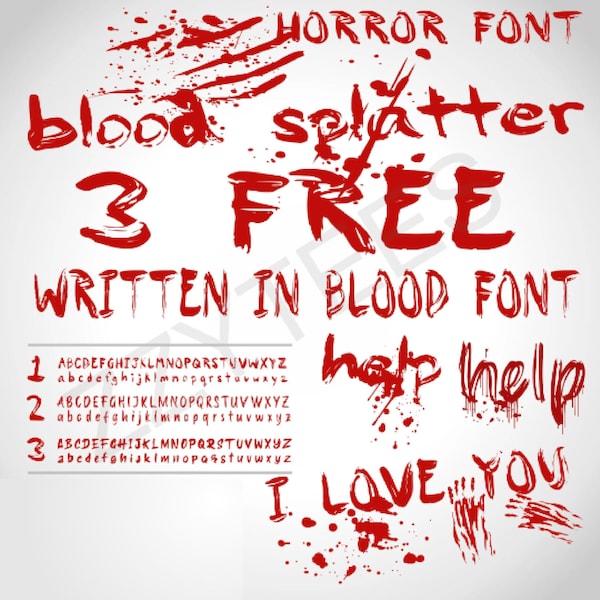 Create Eerie Effects with Splat Blood SVG Set - Halloween Crafting - Digital Download