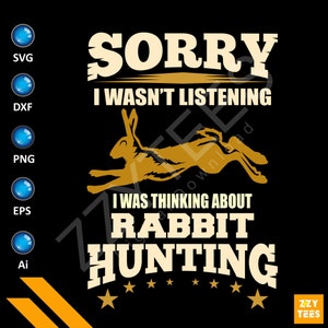 Kaninchen-Jagd-Digital-Download - lustige Jagd-Svg-Datei