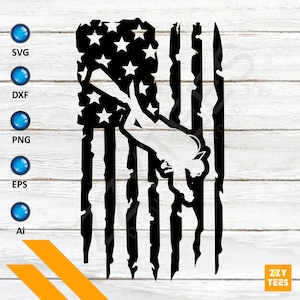 Scuba Diver American Flag SVG: Patriotic Ocean Design (Digital Download)