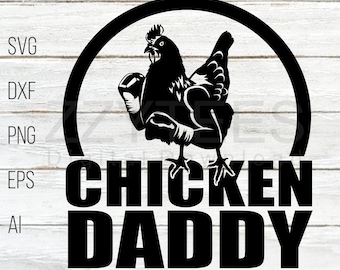 Rooster Silhouette SVG - Chicken Cutfile, Rooster Design, Chicken SVG, Rooster Sublimation, Rooster SVG, Svg File For Cameo Cricut,