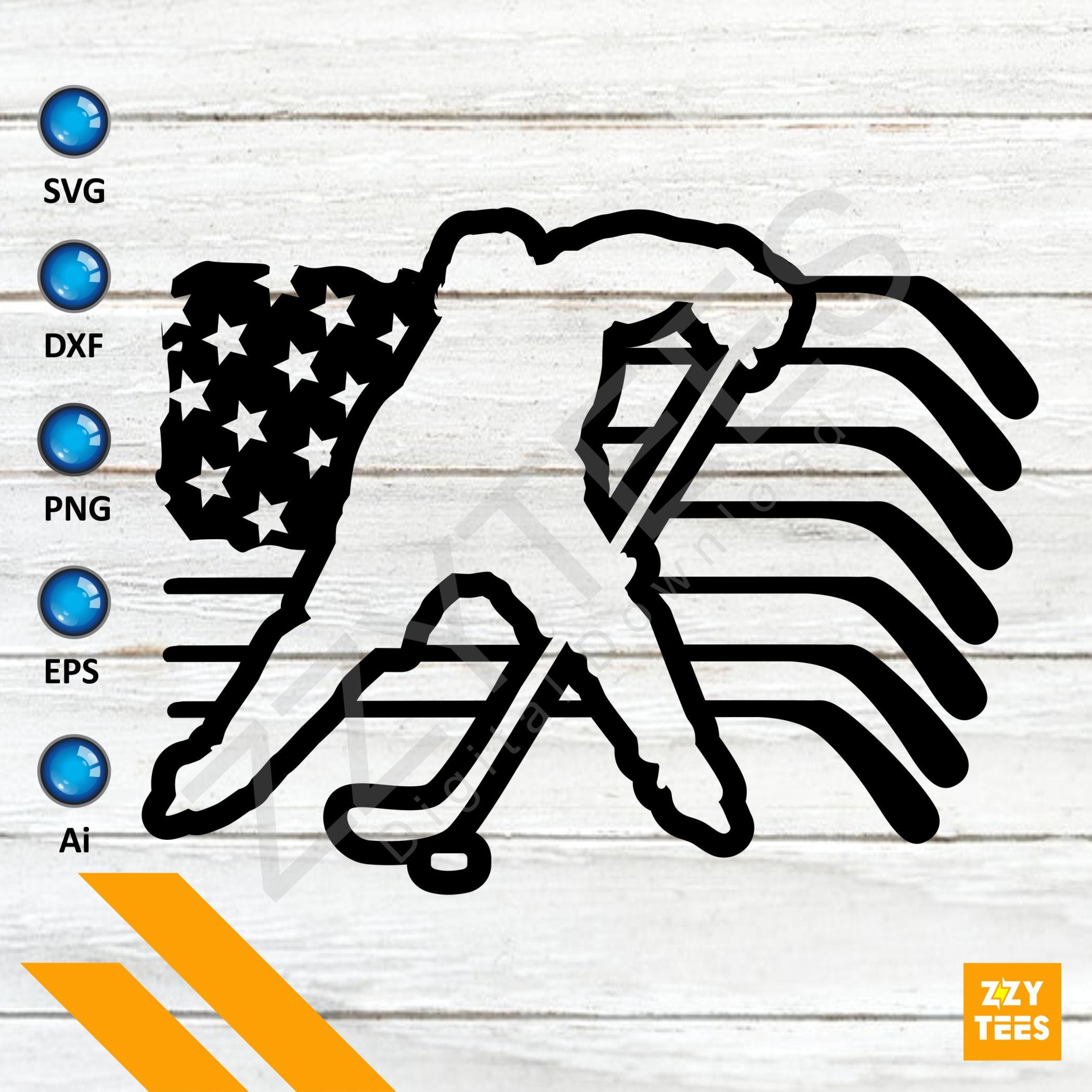 Easy Cut Hockey US Flag Svg Clipart Hockey Flag Svg Hockey - Etsy UK