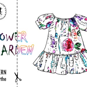 PATTERN for doll Blythe / Digital Download / Sewing pattern / Flower Garden / kkokoro