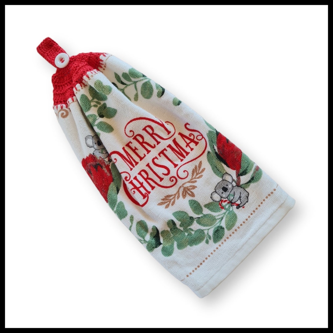 Christmas Hand Towel/crochet Hand Towel/crochet Tea Etsy Australia