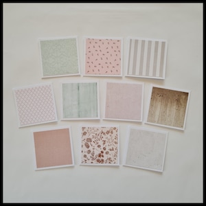 Small Handmade Cards with optional Envelopes 10 Pack/Gift Card/Blank Card/Thank You Handmade Card/Mini Note Cards/Small Greetings Cards Pack