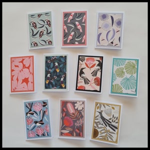 Handmade Small Cards with Envelopes 10 Pack/Blank Gift Cards/Blank Handmade Card/Mini Note Cards Set/Small Greetings Card Pack/Thankyou Card