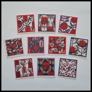 Handmade Mini Gift Cards with Optional Envelopes 10 Pack/Blank Gift Cards/Blank Handmade Cards/Mini Note Cards Set/Small Greetings Card Pack