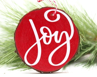 Joy To The World, Wood Slice Ornament, Rustic Christmas Decor, Essential Oil Diffuser, Wood Diffuser Ornament, Farmhouse Christmas Ornament