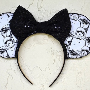 Star Wars Mouse Ears, Stormtroopers Ears, Mouse Ears, Star Wars Disney Ears, Disney Ears, Stormtrooper Disney Ears