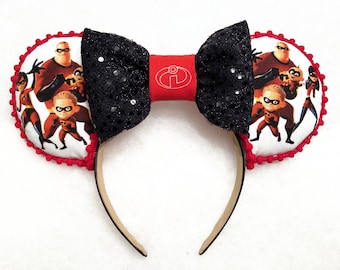Incredibles Mouse Ears, Incredibles Ears, Mouse Ears, Mr Incredible, Incredibles Disney Ears, Disney Ears, Pixar Disney Ears