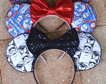 Star Wars Disney Ears, Star Wars Minnie Ears, R2D2 Disney Ears, CP30 Disney Ears, Stormtroopers Ears, Minnie Mouse Ears, Disney Ears