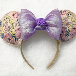 Rapunzel Mouse Ears, Rapunzel Ears, Tangled Ears, Mouse Ears, Rapunzel Disney Ears, Tangled Disney Ears, Disney Ears