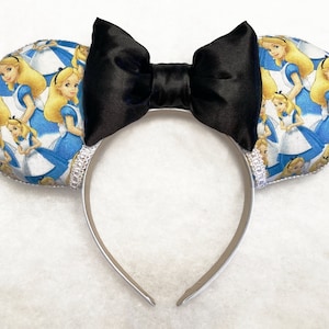 Alice in Wonderland Disney Ears, Alice Disney Ears, Queen of Hearts Disney Ears, Cheshire Cat Ears, Disney Ears, Alice Mickey Mouse Ears,